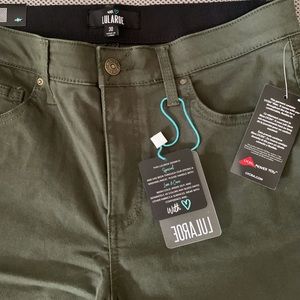 LLR Skinny Olive Denim Jeans, NWT